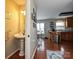 Clean and functional half bathroom with pedestal sink at 364 Holstein Dr, Dallas, NC 28034