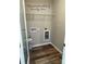 Laundry room with shelving and hookups at 401 Fourth St, Stanley, NC 28164