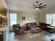 Spacious living room with hardwood floors and comfortable seating at 401 Fourth St, Stanley, NC 28164
