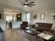 Spacious living room with hardwood floors and open concept at 401 Fourth St, Stanley, NC 28164