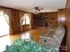 Spacious living room with hardwood floors and brick fireplace at 5590 S Nc 16 Business Hwy, Maiden, NC 28650