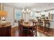 Elegant dining room adjacent to the kitchen, ideal for gatherings and Gathering meals at 746 Waterscape Ct, Rock Hill, SC 29730