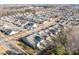 Aerial view showing the neighborhood layout, with houses lined along the street at 11508 Dublin Crescent Rd, Cornelius, NC 28031