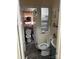 Bathroom with toilet, sink, and shower at 1401 Chelveston Dr, Charlotte, NC 28208