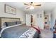 Bedroom with double bed, closet, and laundry area access at 1605 Merry Oaks Rd # E, Charlotte, NC 28205