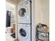 Stackable washer and dryer in a shared laundry room at 1605 Merry Oaks Rd # E, Charlotte, NC 28205