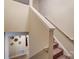 Indoor staircase leading to upper level at 1605 Merry Oaks Rd # E, Charlotte, NC 28205