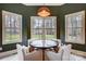 Breakfast nook with views of the backyard at 252 Bay Shore Loop, Mooresville, NC 28117