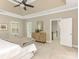 Main bedroom with access to hallway and additional sitting area at 2540 Ballencourt Ln, Charlotte, NC 28226