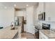 Modern kitchen with stainless steel appliances and island at 3021 Belstock Ct, Charlotte, NC 28216