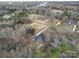 Aerial view of neighborhood with lake nearby at 3119 Drake Ln, Monroe, NC 28110