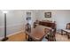 Traditional dining room with hardwood floors and classic wood furniture with decor on the buffet at 3153 Wimbledon Ln, Rock Hill, SC 29732