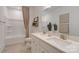 Bathroom with double vanity, shower/tub combo, and modern finishes at 3527 Rapport Ct # 025, Lancaster, SC 29720