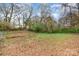 Large backyard with mature trees and a partially fenced area at 412 N Vance St, Gastonia, NC 28052