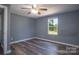 Bedroom with gray walls and vinyl flooring at 4335 Saluda Rd, Rock Hill, SC 29730