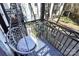 Charming balcony with swinging seat and patterned tile at 4923 Park Rd # D, Charlotte, NC 28209