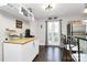 Stylish bar area with sleek countertops and seamless transition to outdoor patio at 4923 Park Rd # D, Charlotte, NC 28209