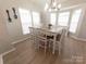 Charming dining area featuring a farmhouse table and neutral decor at 4968 Sunburst Ln, Charlotte, NC 28213