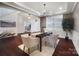 Bright dining room with hardwood floors and chandelier at 501 Alucio Ct, Matthews, NC 28104