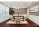 Elegant dining room featuring hardwood floors and neutral decor at 501 Alucio Ct, Matthews, NC 28104