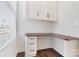 Charming built-in corner desk with white cabinets at 501 Alucio Ct, Matthews, NC 28104