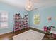 Bedroom featuring a collection of model horses and a workspace at 6819 Conservatory Ln, Charlotte, NC 28210