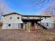 Back view of the house with deck, basement and backyard at 6862 Royal Heights Cir, Hickory, NC 28602