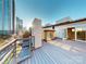 Large rooftop deck offering city views and a fireplace at 701 N Church St # 9, Charlotte, NC 28202