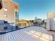 Rooftop deck with city views and modern railings at 701 N Church St # 9, Charlotte, NC 28202