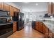 Kitchen with stainless steel appliances and granite countertops at 748 Inwood Hill Dr, Gastonia, NC 28056