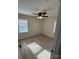 Bright bedroom with ceiling fan and hardwood floors at 757 Bilmark Ave, Charlotte, NC 28213