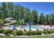 Community pool with water features and slide at 8119 Merryvale Ln, Charlotte, NC 28214