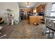 Functional kitchen with island, stainless steel appliances, and wooden cabinets at 959 Avery Ct, Concord, NC 28025