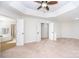 Main bedroom with high ceilings and ample closet space at 13234 Hidcote Ct, Huntersville, NC 28078