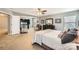 Large main bedroom with plush carpet and ensuite bathroom access at 141 Silverspring Pl, Mooresville, NC 28117