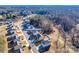 Aerial view showing home's location in a residential neighborhood at 1529 Cannan Mountain Dr, Newton, NC 28658