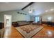 Bright living room with hardwood floors and vaulted ceiling at 161 Moore Haven Dr, Salisbury, NC 28147