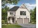 Charming two-story home featuring a brick facade, a two-car garage, and a beautifully landscaped front yard at 3021 Kinger Ln, Matthews, NC 28105