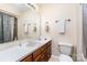 Bathroom with single sink vanity and toilet at 3219 Monte Dr, Monroe, NC 28110