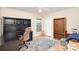 Home office with a desk, bookcase, and ceiling fan at 3219 Monte Dr, Monroe, NC 28110