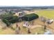 Aerial view showcasing house and property at 36190 Millingport Rd, New London, NC 28127