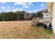 Back deck view of the yard at 36190 Millingport Rd, New London, NC 28127