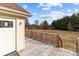 Deck with view of the backyard at 36190 Millingport Rd, New London, NC 28127