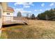 Wooden deck overlooks large backyard at 36190 Millingport Rd, New London, NC 28127