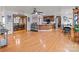 Kitchen with hardwood floors, an island, and ample cabinet space at 36190 Millingport Rd, New London, NC 28127