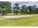 Outdoor basketball court with two hoops at 489 Maple Ridge Cir, Salisbury, NC 28147