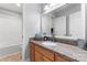 Simple bathroom with single vanity and shower/tub at 489 Maple Ridge Cir, Salisbury, NC 28147