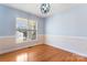 Dining room features hardwood floors and a view to backyard at 489 Maple Ridge Cir, Salisbury, NC 28147