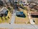 Ranch home with gravel driveway, aerial view at 604 E Louisiana Ave, Bessemer City, NC 28016