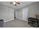 Neutral bedroom features a ceiling fan, and a calming atmosphere at 849 Treva Anne Sw Dr, Concord, NC 28027